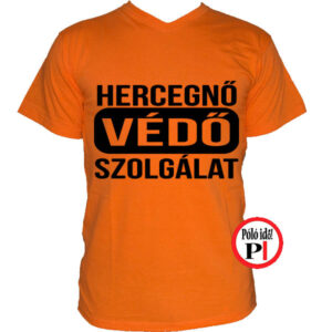 apa póló hercegnő védő szolgálat narancs