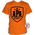 apa póló security narancs