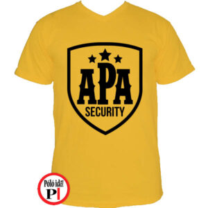 apa póló security citrom