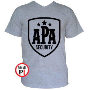apa póló security szürke