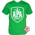 apa póló security zöld