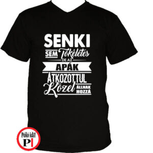 apa póló senki sem tökéletes fekete