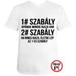 apa póló szabály fehér