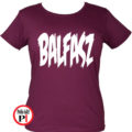 balfasz póló női burgundi