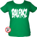 balfasz póló női zöld