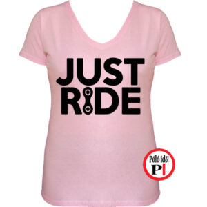 női just ride biciklis póló pink