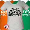 női recycle biciklis póló