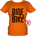 női ride bike biciklis póló narancs