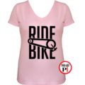 női ride bike biciklis póló pink