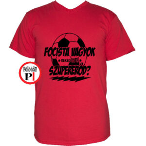 foci póló szupererő piros