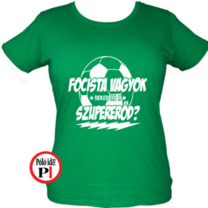 foci póló szupererő női zöld