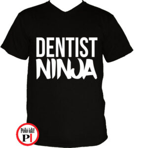 fogorvos póló ninja fekete