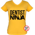 fogorvos póló ninja női citrom