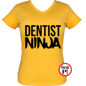 fogorvos póló ninja női citrom