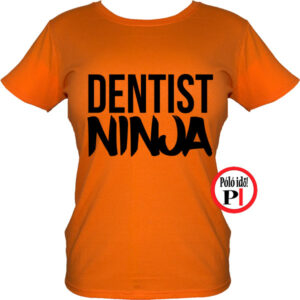 fogorvos póló ninja női narancs