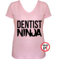 fogorvos póló ninja női pink