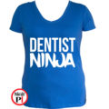 fogorvos póló ninja női kék