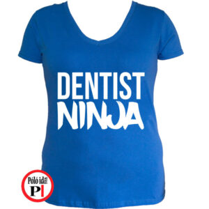 fogorvos póló ninja női kék