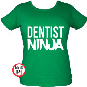 fogorvos póló ninja női zöld