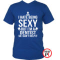 fogorvos póló sexy kék