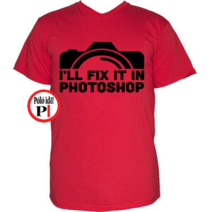 fotós póló photoshop piros