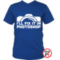fotós póló photoshop kék