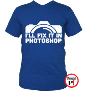fotós póló photoshop kék