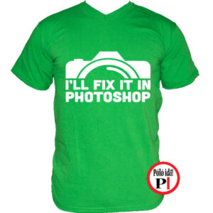 fotós póló photoshop zöld