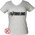 futó póló futóbolond női szürke