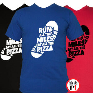 futó póló pizza miles