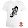 futó póló pizza miles fehér
