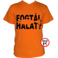 horgász póló fogtál halat narancs