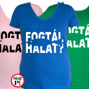 horgász póló fogtál halat női