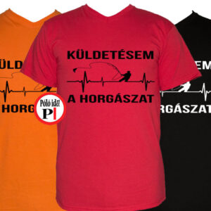 horgász póló küldestés
