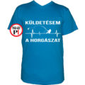 horgász póló küldestés vkék