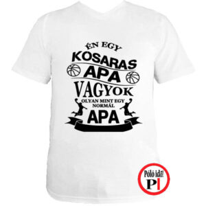 kosaras apa póló fehér