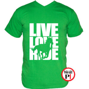 lovas póló live love ride zöld