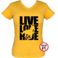 lovas póló live love ride női citrom
