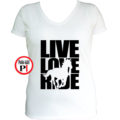 lovas póló live love ride női fehér