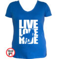 lovas póló live love ride női kék