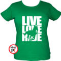 lovas póló live love ride női zöld