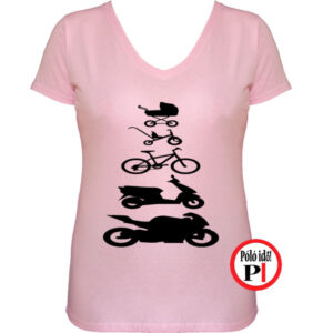 motor póló evolúció női pink
