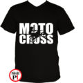 motor póló motocross fekete