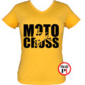 motor póló motocross női citrom