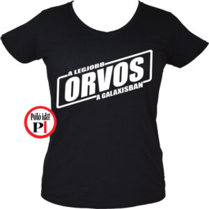 orvosos póló galaxis női fekete
