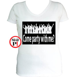 női party póló fehér