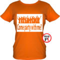 női party póló narancs