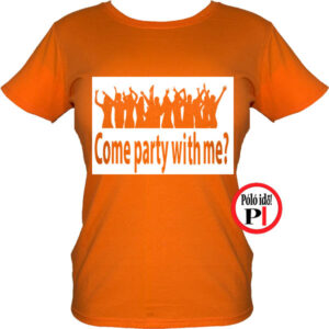 női party póló narancs