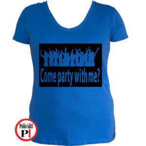 női party póló kék