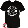 férfi volleyball röplabda póló fekete